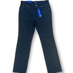 Chaps Size 10 Slimming Fit Black Corduroy Pants TAGS